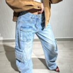 Jeans cargo tasconi