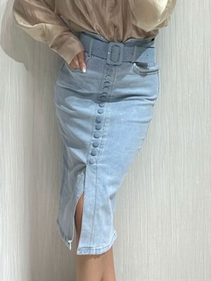 Gonna longuette jeans