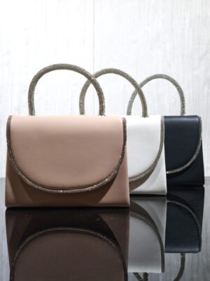 Borsetta bordi strass