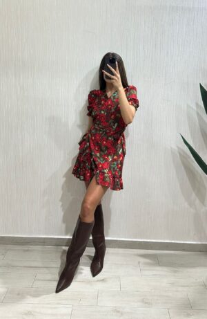 Vestito portafoglio fiori