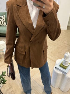 Giacca camoscio avvitata