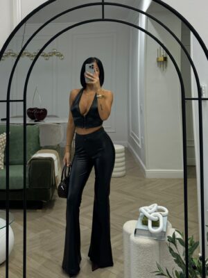 Cord set in ecopelle