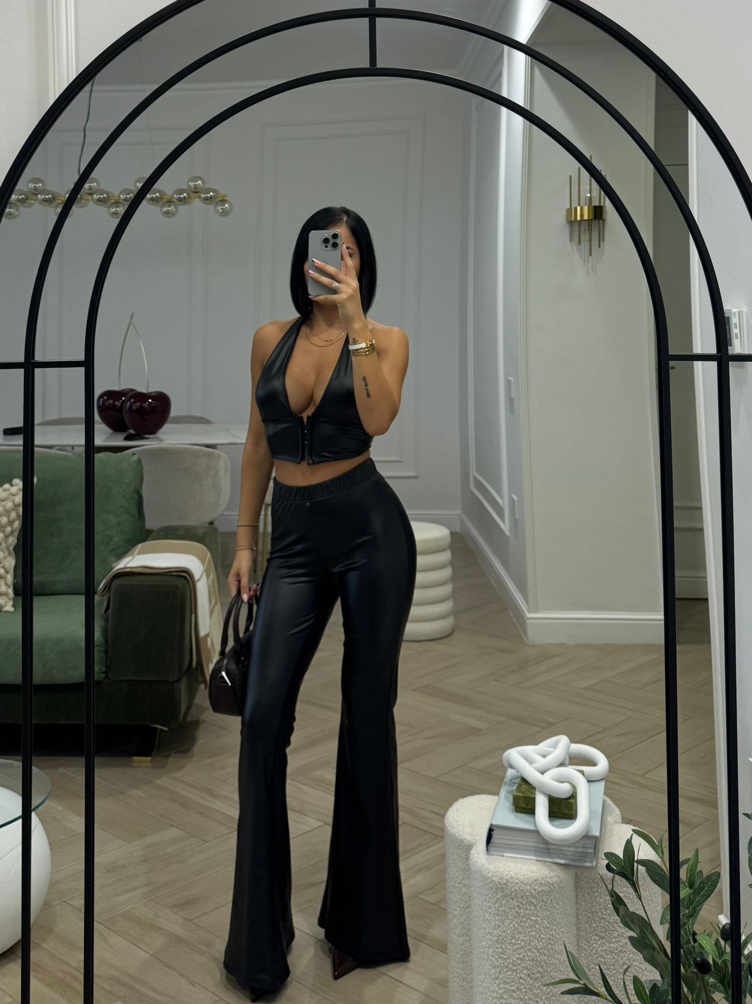 Cord set in ecopelle