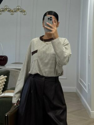 Maglioncino righe over