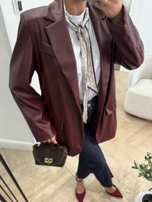 Giacca over ecopelle