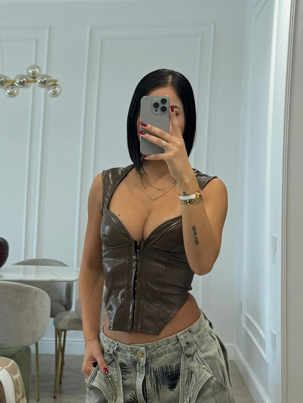 Corsetto in ecopelle