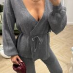 Cardigan incrociatina