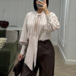 Camicia fiocco quadri