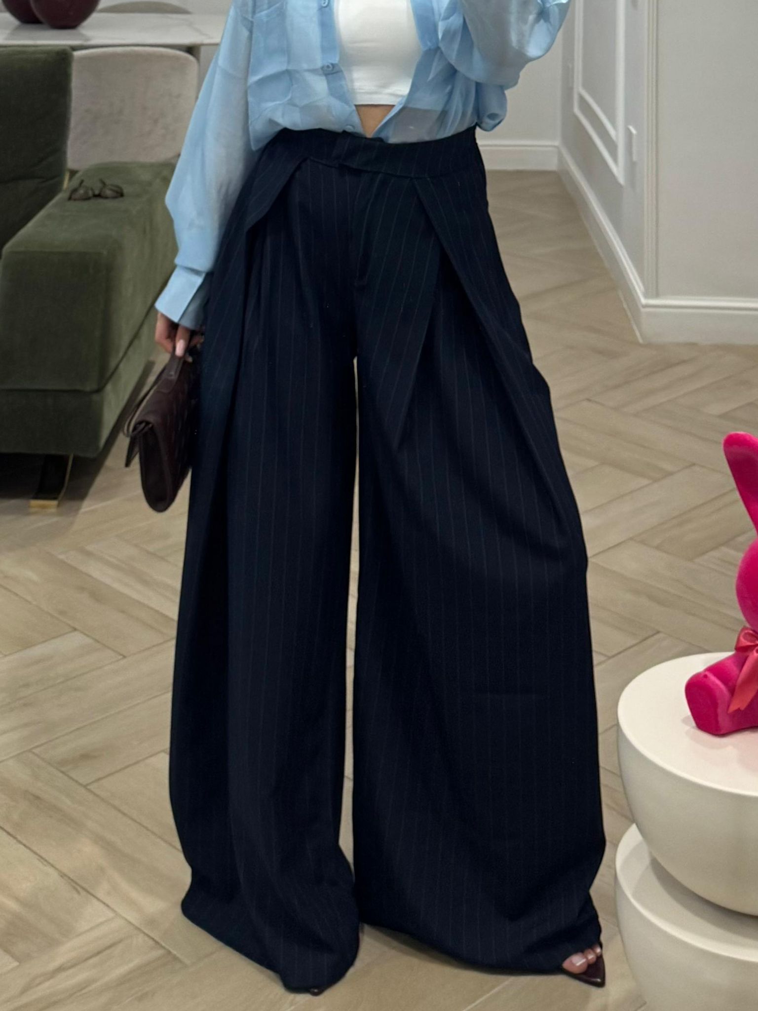 Pantalone Zaira gessato