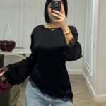 Maglia pizzo trasversale