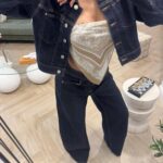Giubbotto Crop Jeans