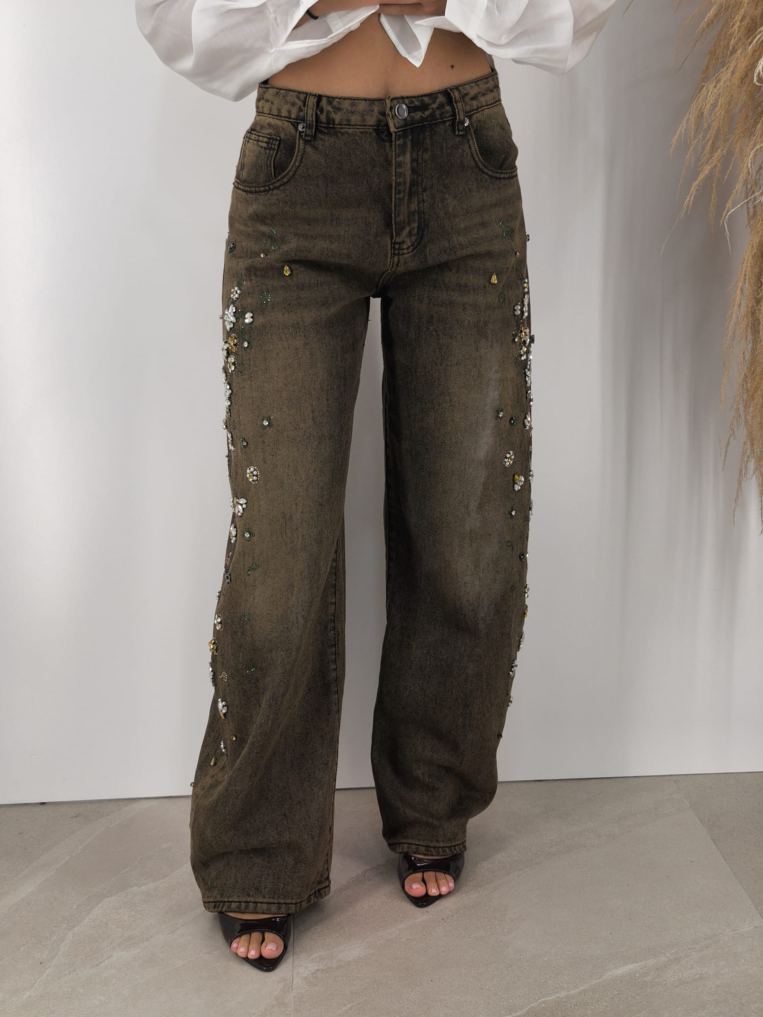 Jeans Multistrass