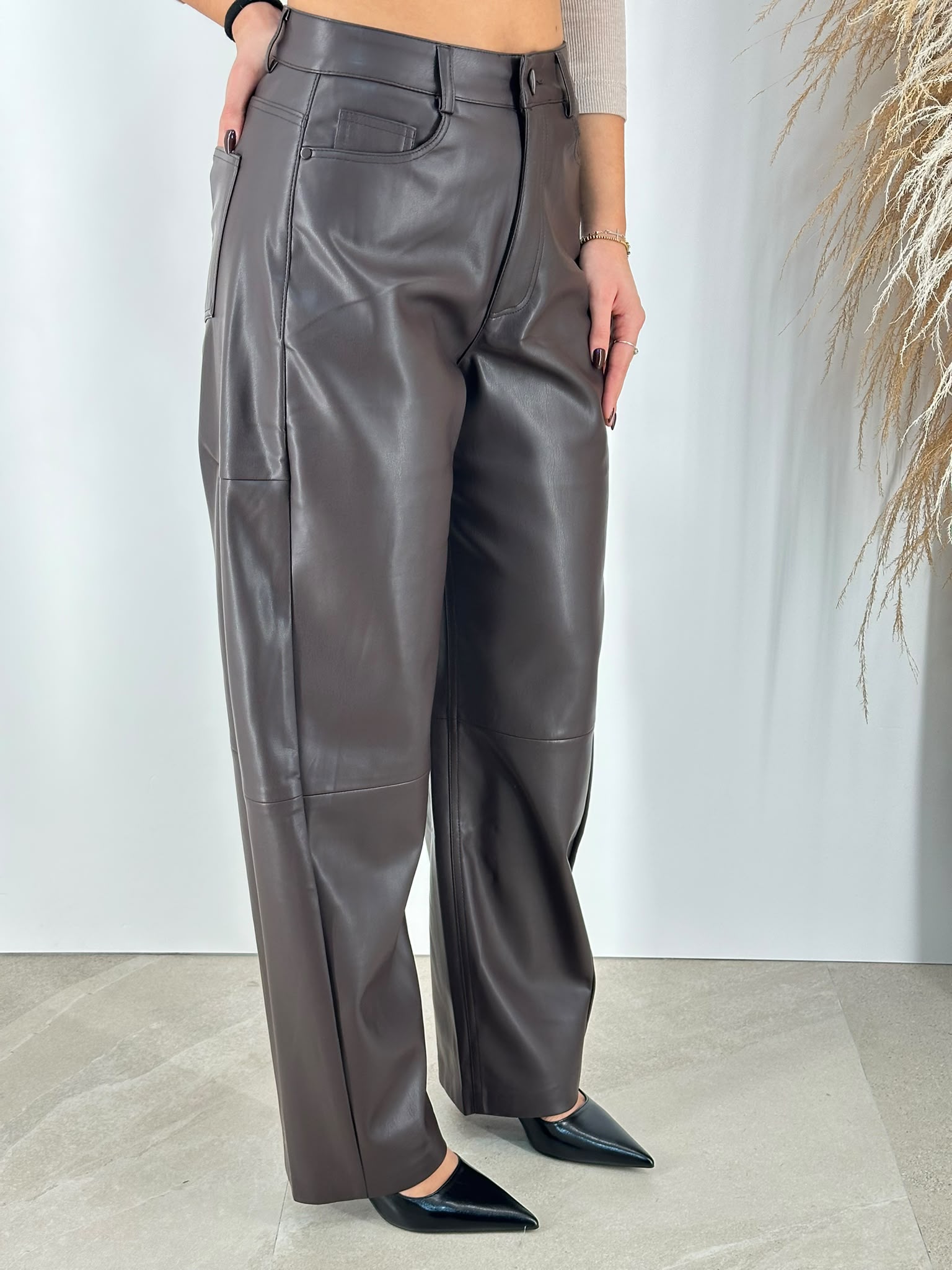 Pantalone Balloon Ecopelle